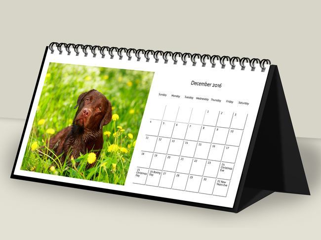 Personalised Desk Calendar Pixa Prints Ireland